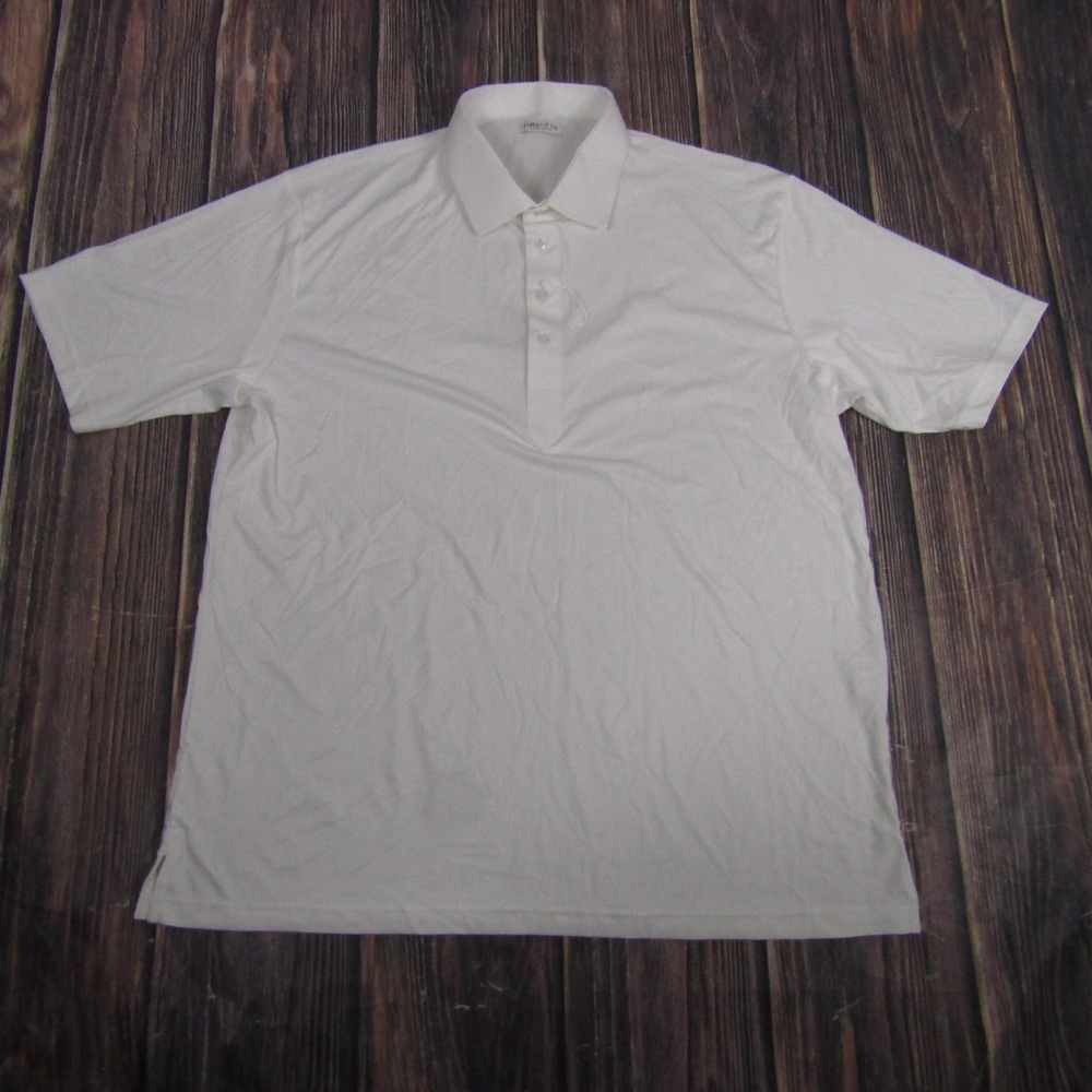 Collars &‎ Co. Polo Shirt Mens Extra Large White Dress Collar Relaxed Fit 1005